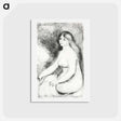 アートポストカード-Seated Bather - ピエール オーギュスト ルノワール Postcard.