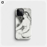 Seated Bather - Pierre Auguste Renoir Phone Case.