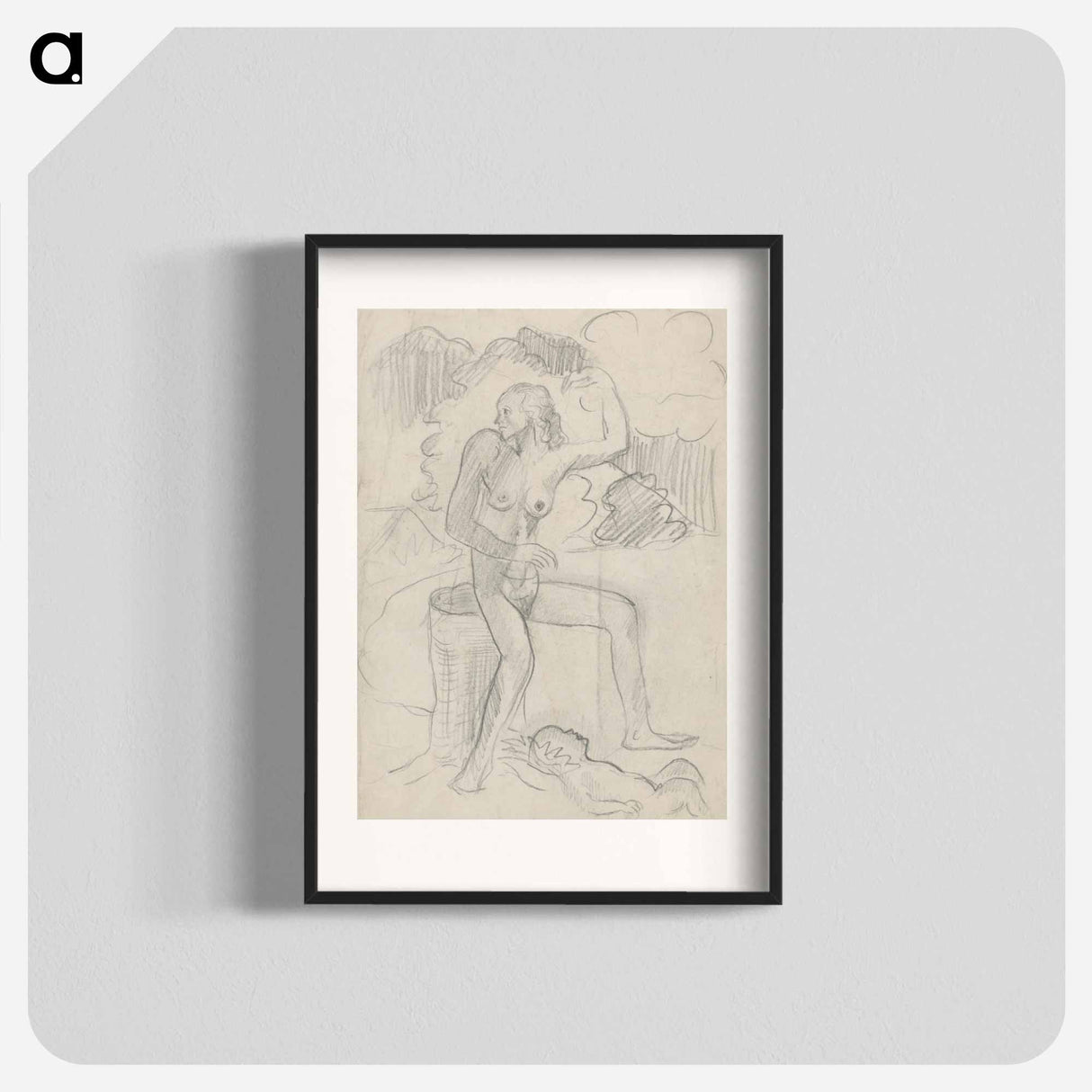 Woman with a child - アーノルド ピーター ワイズ クビンチャン Poster.