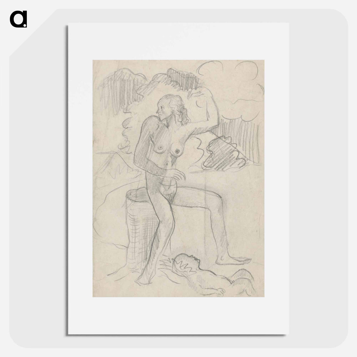 Woman with a child - アーノルド ピーター ワイズ クビンチャン Poster.