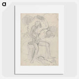 Woman with a child - アーノルド ピーター ワイズ クビンチャン Poster.