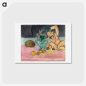 アートポストカード-Sculpture and Vase of Ivy - アンリ マティス Postcard.