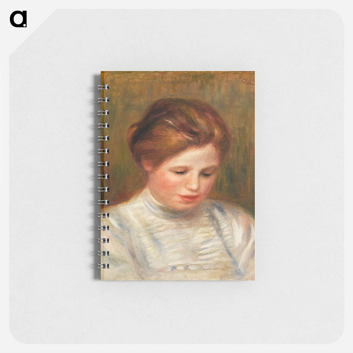 Head (Tête); also called Etude de brodeuse - ピエール オーギュスト ルノワール Memo.