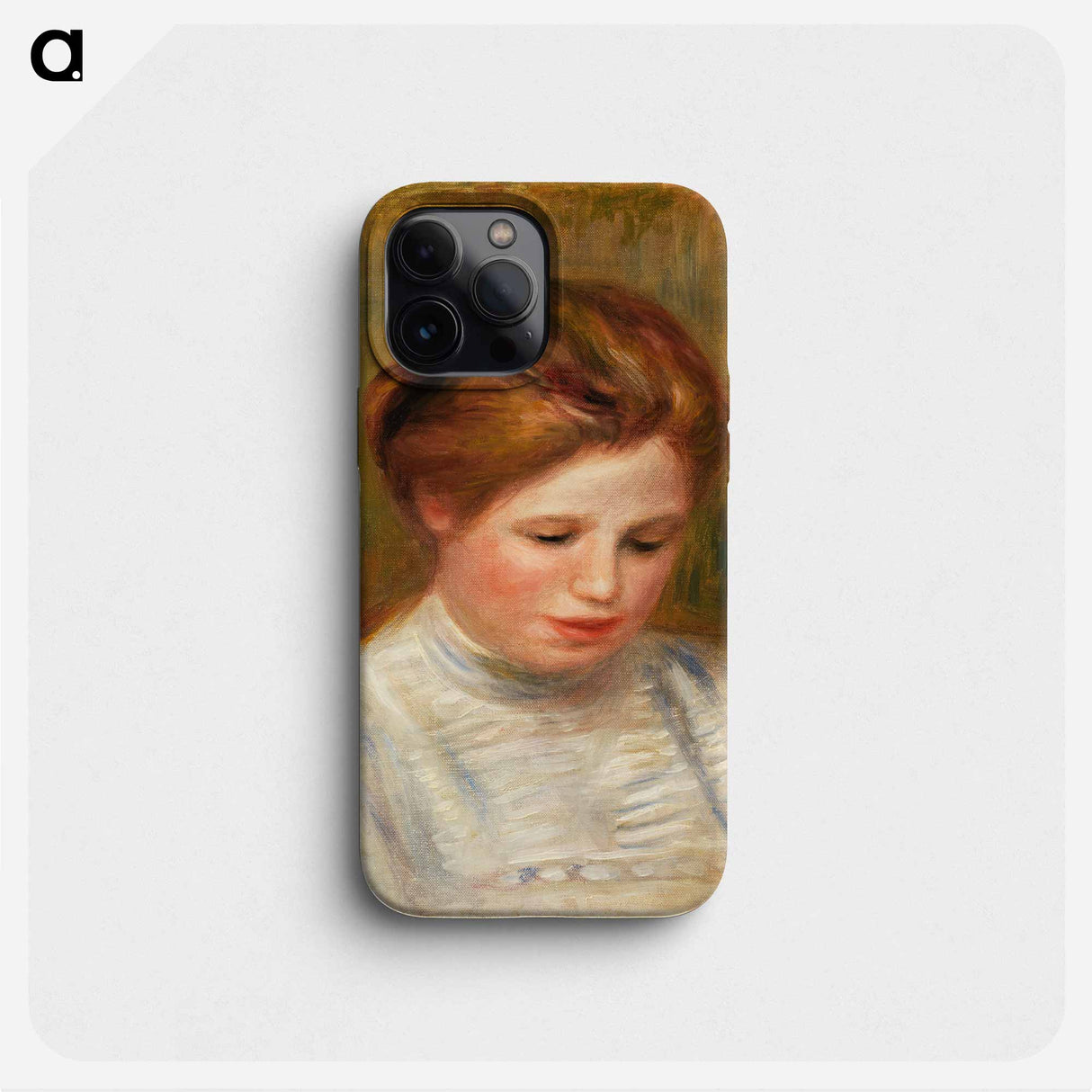 Head (Tête); also called Etude de brodeuse - Pierre Auguste Renoir Phone Case.