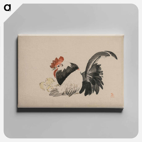 アートパネル-Rooster, Hen, and Chicks
 - クリーブランド美術館 Canvas.