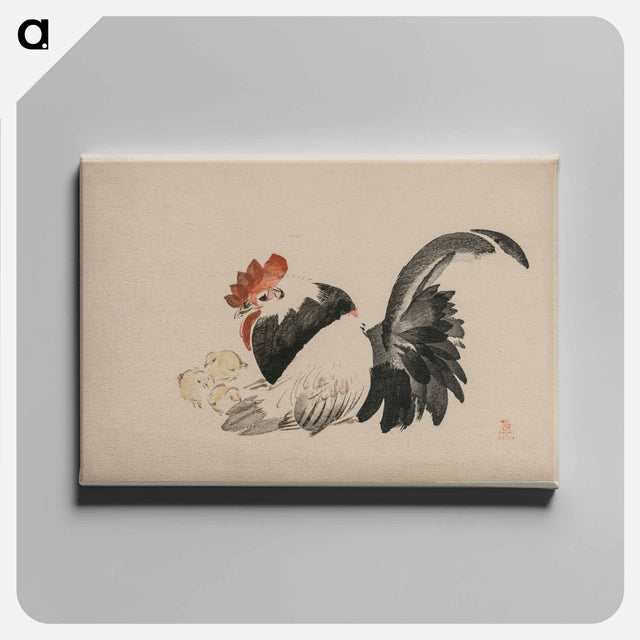 アートパネル-Rooster, Hen, and Chicks
 - クリーブランド美術館 Canvas.