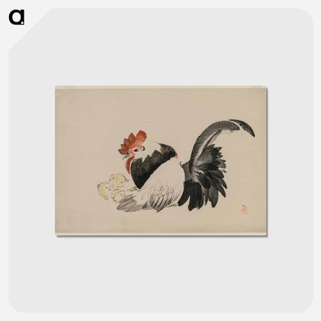 アートポストカード-Rooster, Hen, and Chicks
 - クリーブランド美術館 Postcard.