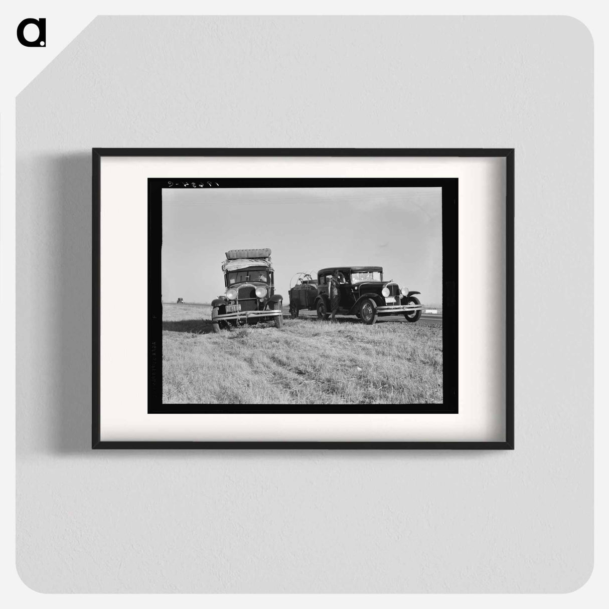 Between Tulare and Fresno - Dorothea Lange Poster.