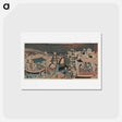 アートポストカード-Tōto ryōgokubashi kawabiraki han'ei zu
 - 歌川 国貞 Postcard.