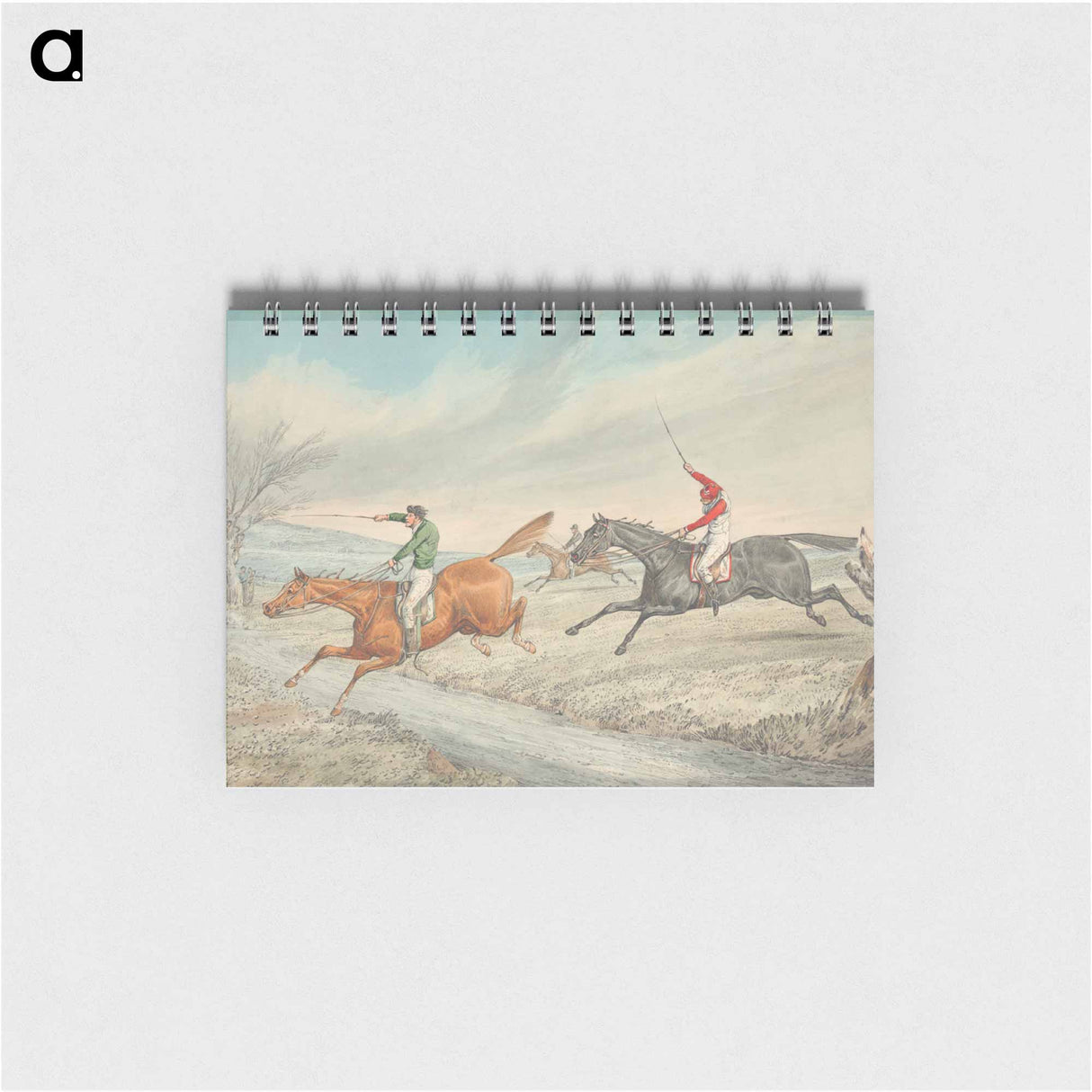 アートメモ帳-Steeplechasing: Three Riders Taking a Brook
 - イェール大学アートギャラリー Memo.