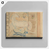 A horse and a dog - アーノルド ピーター ワイズ クビンチャン Canvas.