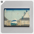 アートパネル-Hokusai's Mitsui Shop on Suruga Street in Edo - 葛飾 北斎 Canvas.