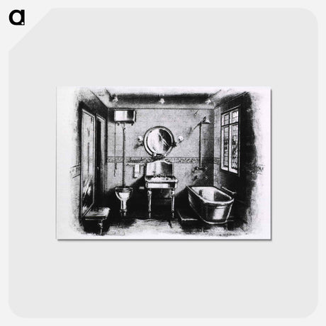 アートポストカード-Domestic Bathroom
 - 国立医学図書館 Postcard.