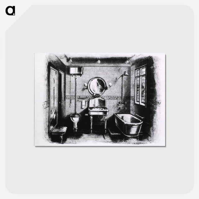 アートポストカード-Domestic Bathroom
 - 国立医学図書館 Postcard.