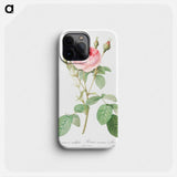 Double Moss Rose - Pierre Joseph Redouté Phone Case.