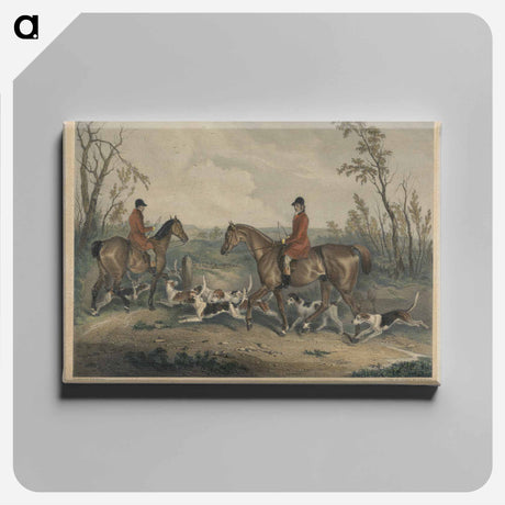 アートパネル-Huntsman and Whipper-In to the Melton Hounds
 - イェール大学アートギャラリー Canvas.
