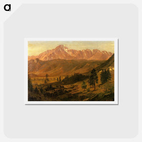 アートポストカード-Pikes Peak - アルバート ビアスタット Postcard.
