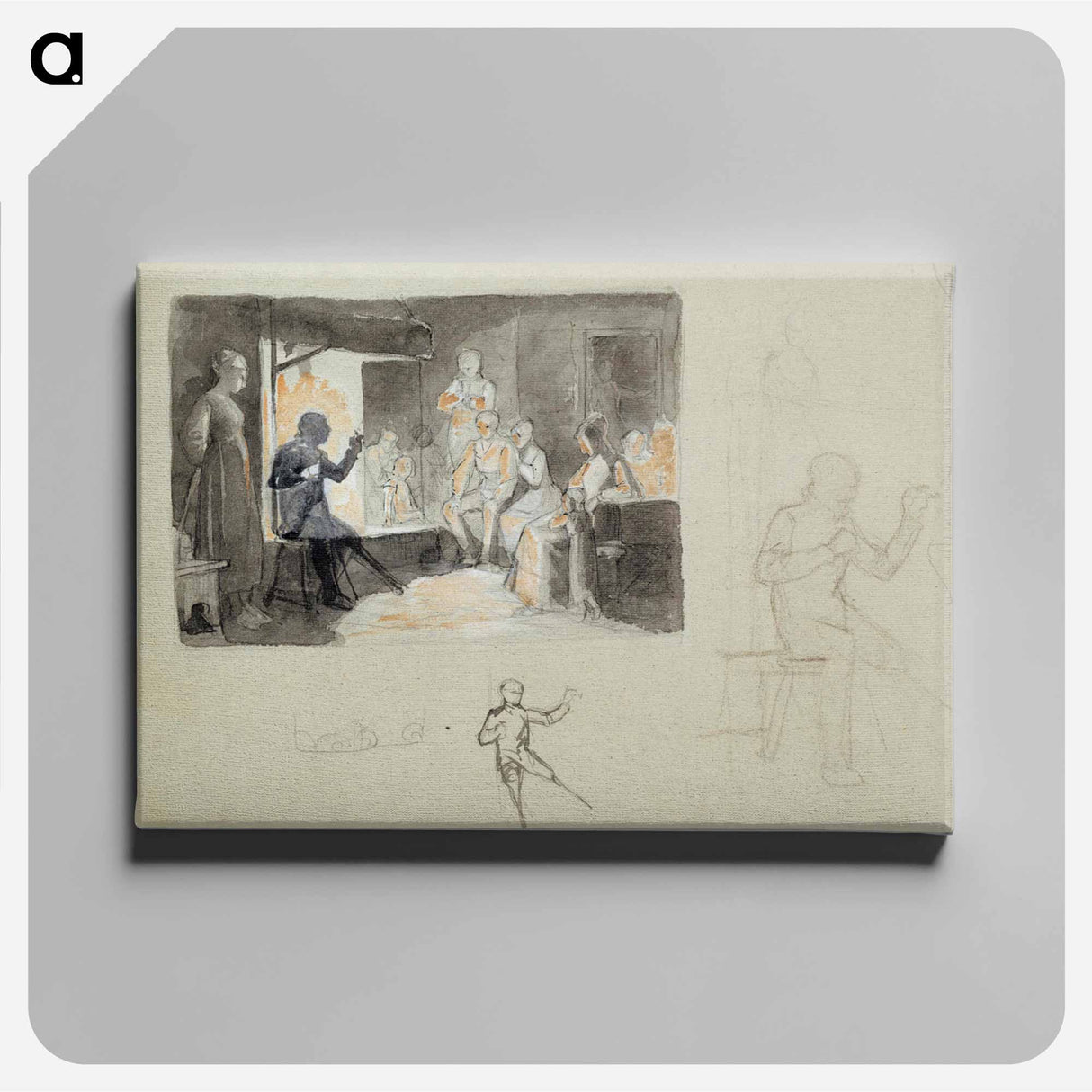 Pistol´s tales, composition study i - アルバート エーデルフェルト Canvas.