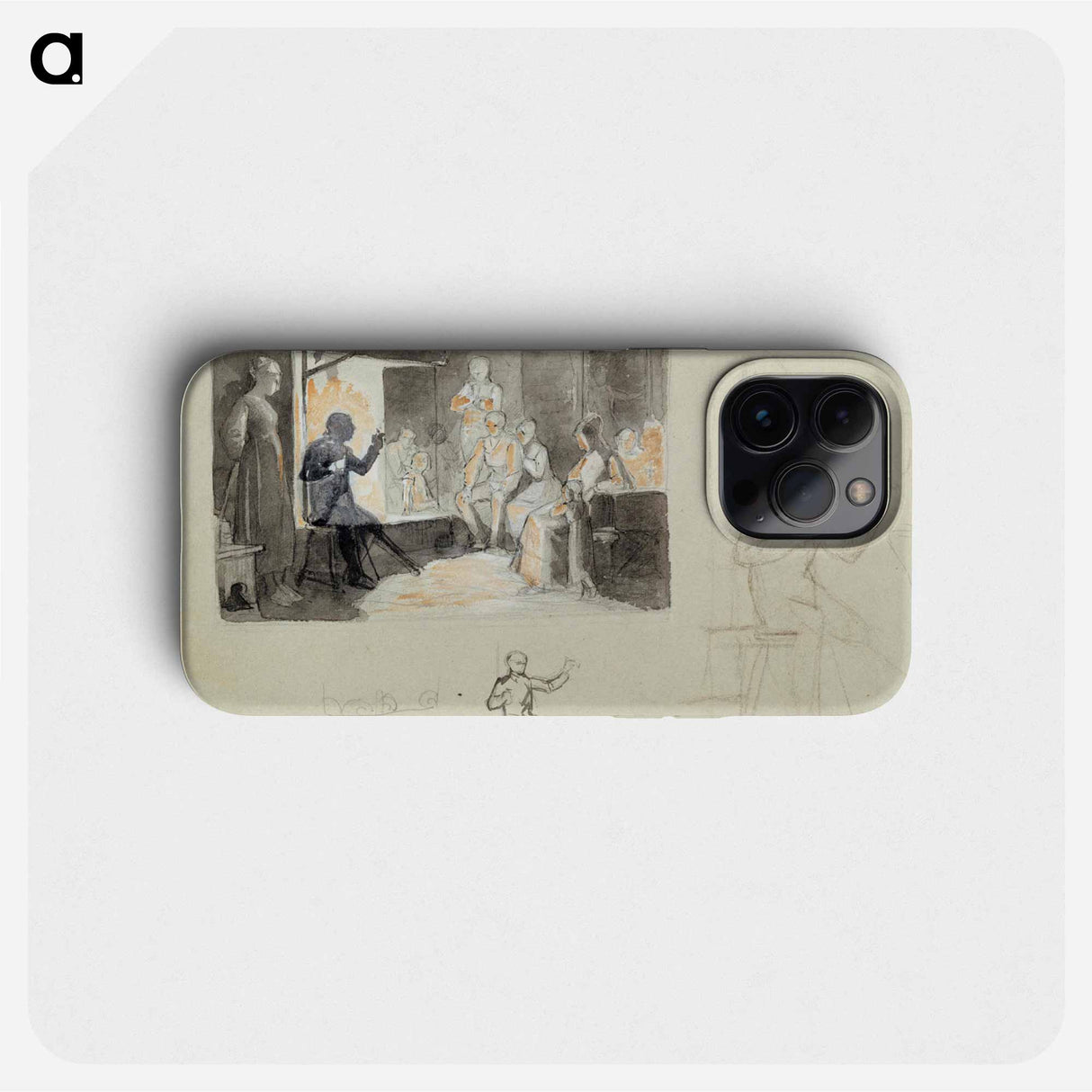 Pistol´s tales, composition study i - アルバート エーデルフェルト Phone Case.