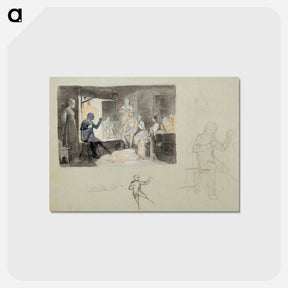 アートポストカード-Pistol´s tales, composition study i - アルバート エーデルフェルト Postcard.