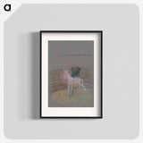 Sketch of a horse in a ring - アーノルド ピーター ワイズ クビンチャン Poster.