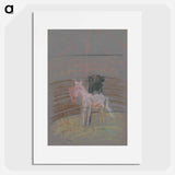 Sketch of a horse in a ring - アーノルド ピーター ワイズ クビンチャン Poster.