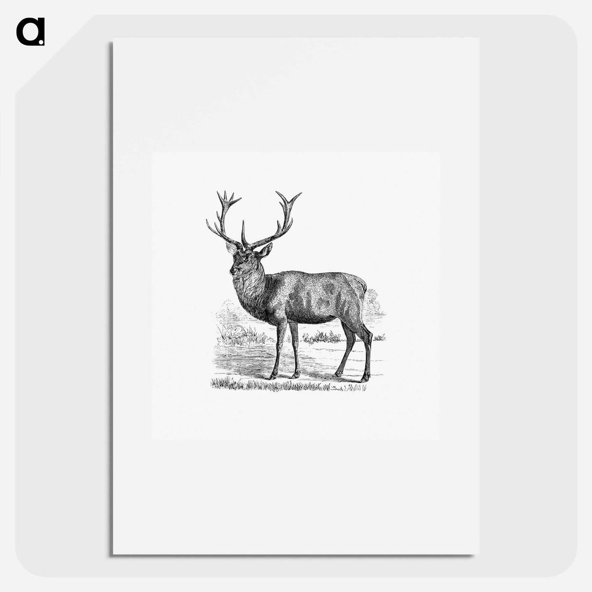 アートポスター-Red Deer
 - 大英図書館 Poster.