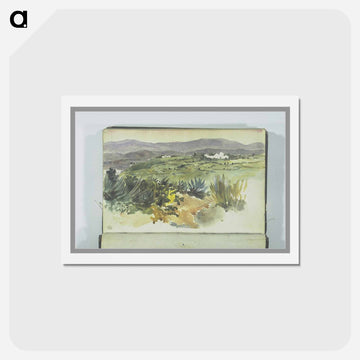 Landscape near Tangier - ウジェーヌ ドラクロワ Postcard.