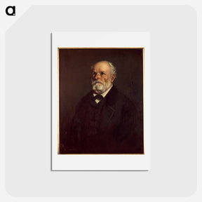 アートポストカード-Portrait of Régis Courbet - ギュスターヴ クールベ Postcard.