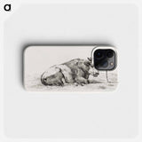 Lying cow - ジャン ベルナール Phone Case.
