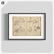 アートポスター-Random sketches by Hokusai volumes 1 to 11 - 葛飾 北斎 Poster.