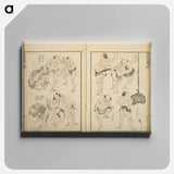 Random sketches by Hokusai volumes 1 to 11 - 葛飾 北斎 Canvas.