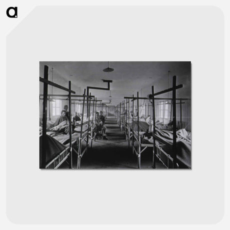 アートポストカード-Orthopedic Ward No. 45, Base Hospital No. 27, Angers
 - 国立医学図書館 Postcard.