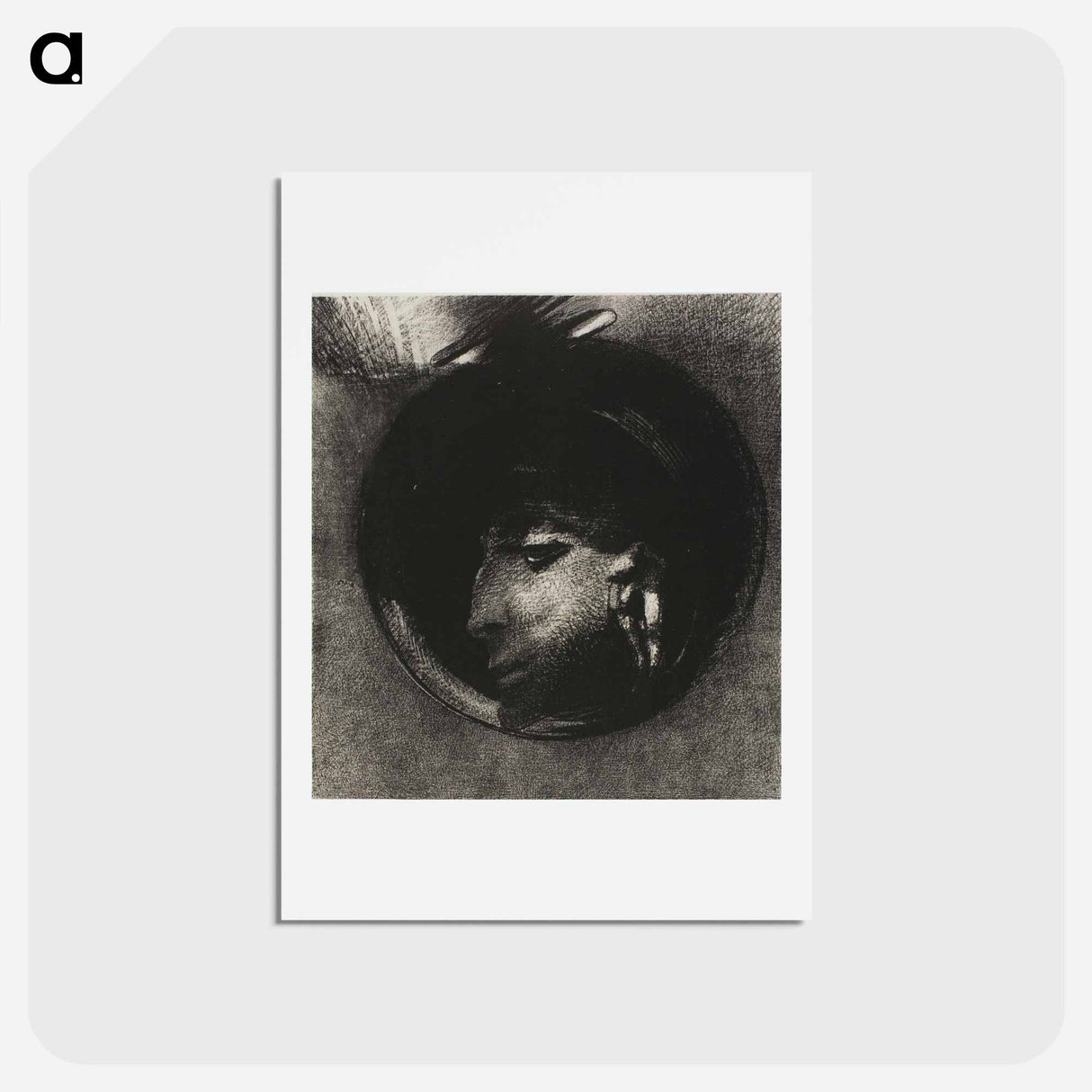 アートポストカード-Auricular Cell - オディロン ルドン Postcard.