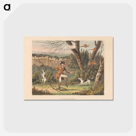アートポストカード-Sporting Miseries, or Six Red Letter Days in the country
 - イェール大学アートギャラリー Postcard.