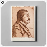 Portrait of minister jean baptiste pasteur - アルバート エーデルフェルト Canvas.