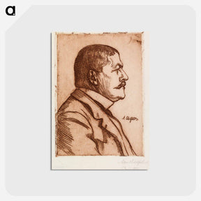 アートポストカード-Portrait of minister jean baptiste pasteur - アルバート エーデルフェルト Postcard.
