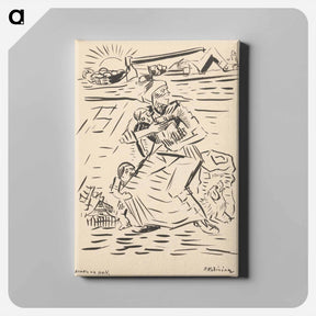 アートパネル-Sketchbook 19 storm in the field - アーノルド ピーター ワイズ クビンチャン Canvas.