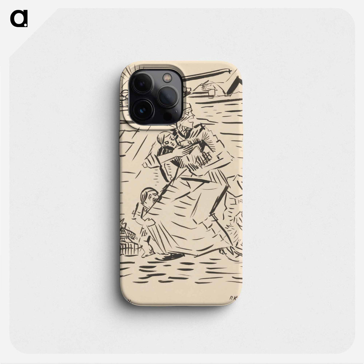 Sketchbook 19 storm in the field - アーノルド ピーター ワイズ クビンチャン Phone Case.
