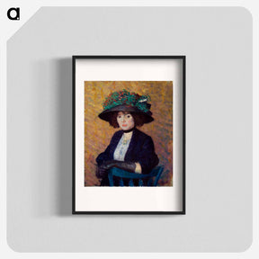アートポスター-Woman with Green Hat
 - バーンズ・コレクション Poster.