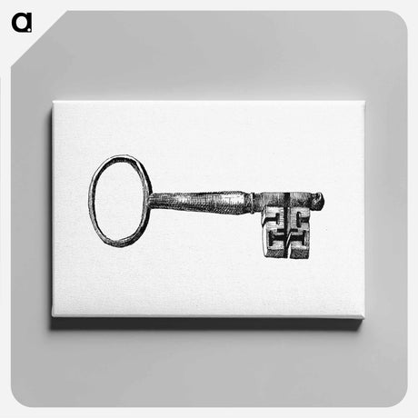アートパネル-Key Engraving from Six Semaines de Vacances
 - 大英図書館 Canvas.