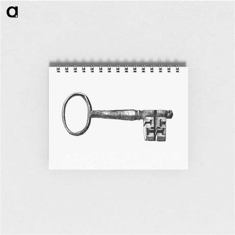 アートメモ帳-Key Engraving from Six Semaines de Vacances
 - 大英図書館 Memo.