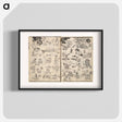 アートポスター-Hokusai's The Quick Pictorial Dictionary - 葛飾 北斎 Poster.