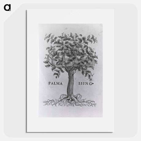 アートポスター-Printer's Mark with Holly Tree
 - 国立医学図書館 Poster.