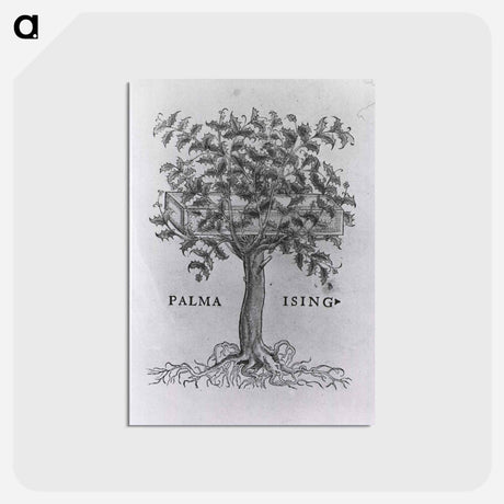 アートポストカード-Printer's Mark with Holly Tree
 - 国立医学図書館 Postcard.