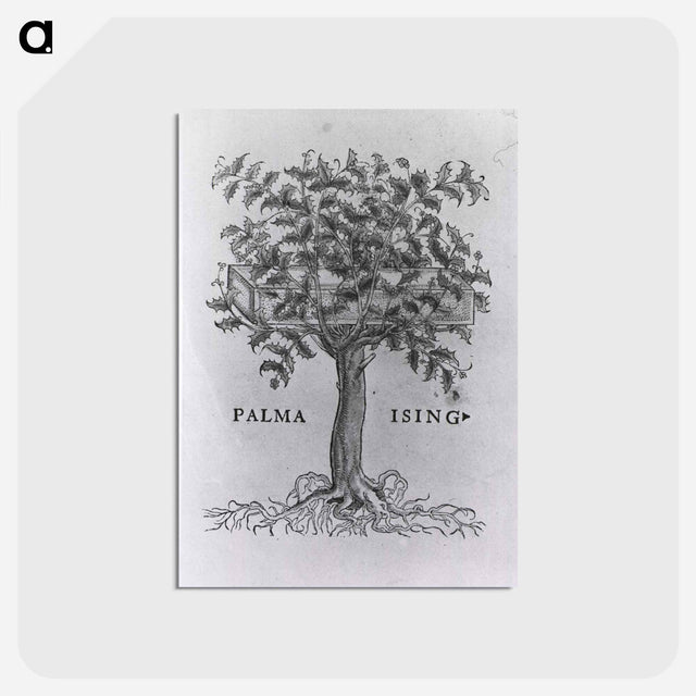 アートポストカード-Printer's Mark with Holly Tree
 - 国立医学図書館 Postcard.