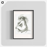 アートポスター-Étude de Femme nue, assise - ピエール オーギュスト ルノワール Poster.