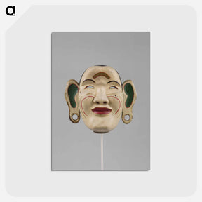 アートポストカード-White-Faced Ceremonial Mask
 - セントルイス美術館 Postcard.