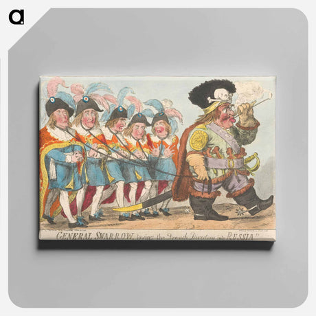 アートパネル-General Suwarrow Towing the French Directory into Russia
 - イェール大学アートギャラリー Canvas.