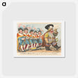 アートポストカード-General Suwarrow Towing the French Directory into Russia
 - イェール大学アートギャラリー Postcard.